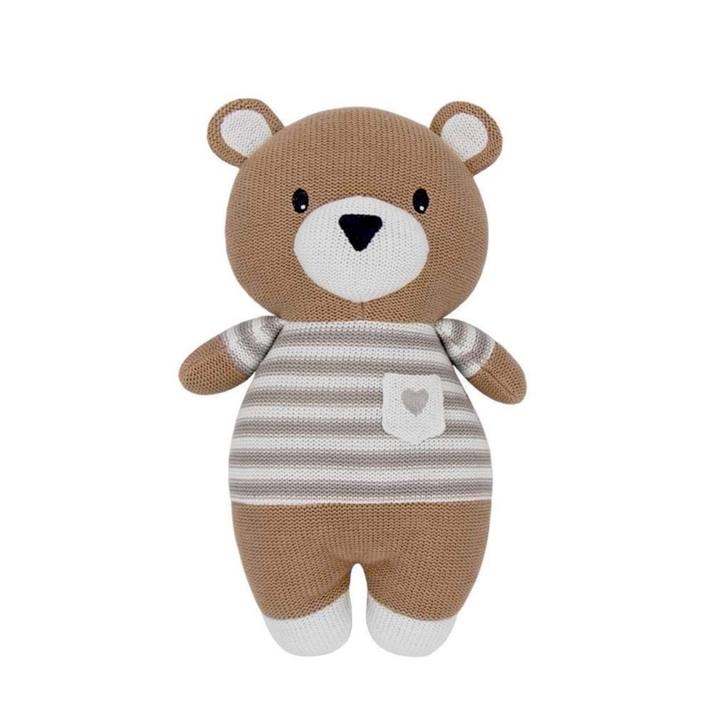 🧸 NEW NWT Living Textiles Baby Stuffed Animal Brody Bear